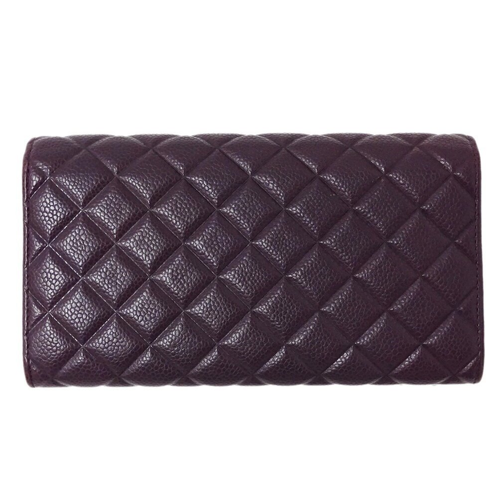 CHANEL Purple Caviar Leather Wallet - Picture 3 of 13